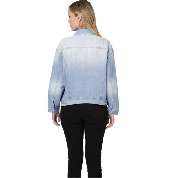 NWT OVERSIZED DENIM JACKET LIGHT BLUE - Picture 3 of 9